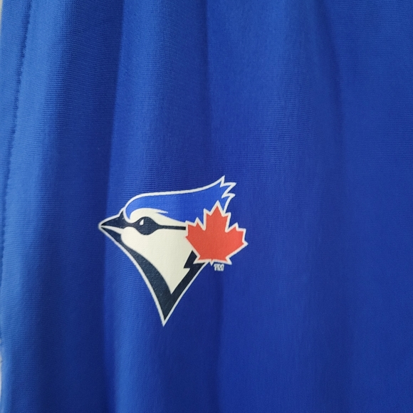 Men Size L Nike Dri-fit  Athletic Toronto Blue Jays MLB Track Training Pants Blu - Picture 2 of 11